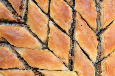 Ramazan tatil için taze pişmiş baklava