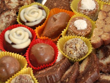 Çeşitli gurme domalan el yapımı