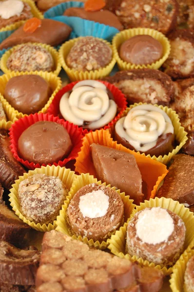 Gourmet assorted truffles hand made — Stock Photo, Image