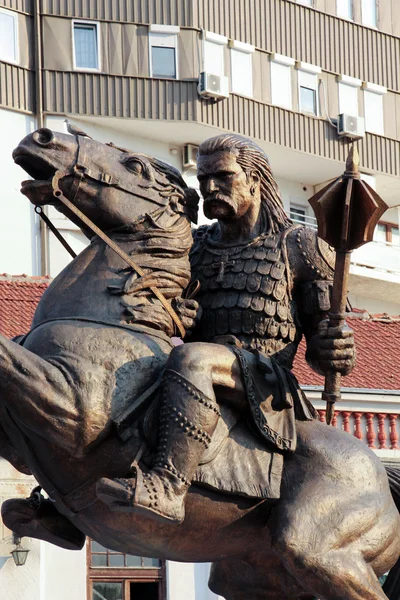 King 's Marko en una estatua de caballo Prilep —  Fotos de Stock