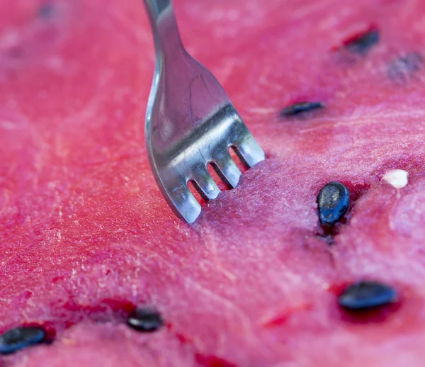Fresh watermelon in a summer — Stock Photo, Image