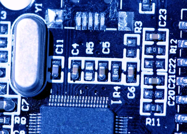 Board.macro circuit tourné — Photo