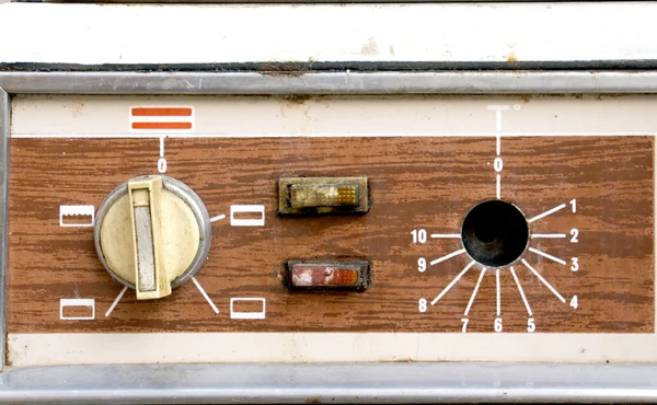 Oven knobs ,controls — Stock Photo, Image