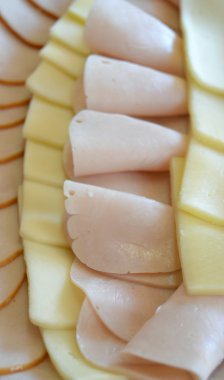 peynir ve salam. gıda kavramı