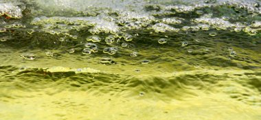 birçok su kabarcıkları yakın çekim