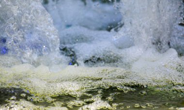 birçok su kabarcıkları yakın çekim