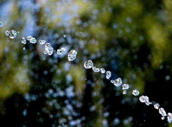 Molte bolle in acqua da vicino — Foto Stock