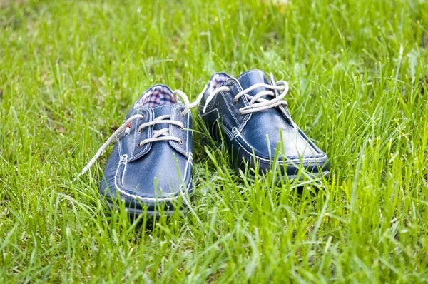 Par snygga Blue man-skor. Skönhet och mode. . — Stockfoto