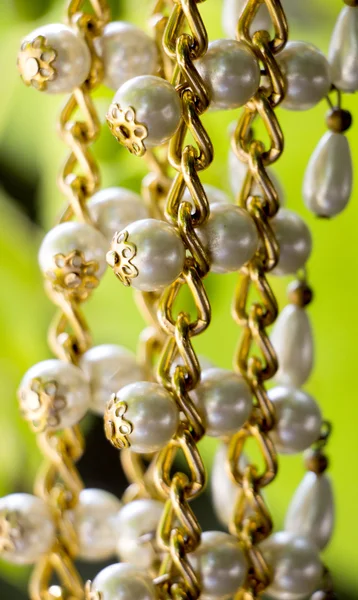 Collar de perlas, concepto de moda — Foto de Stock