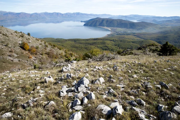 Lago prespa en macedonia — Foto de Stock