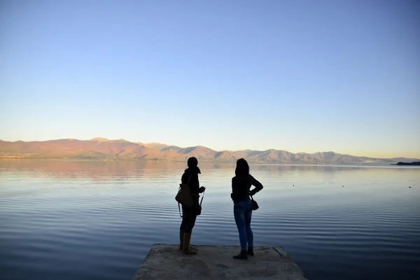 Λίμνη Πρεσπών στη Μακεδονία — Φωτογραφία Αρχείου