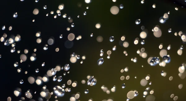 Wassertropfen schweben in der Luft — Stockfoto