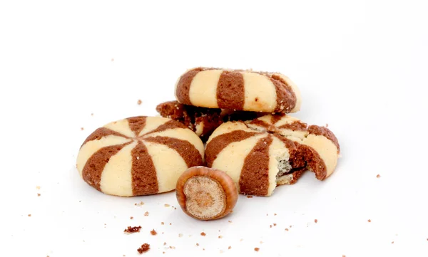 Kekse mit Schokoladenfüllung — Stockfoto