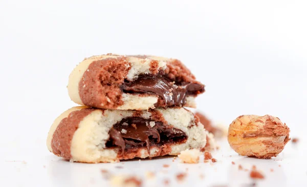 Cookies with Chocolate Filling — Stock Photo, Image