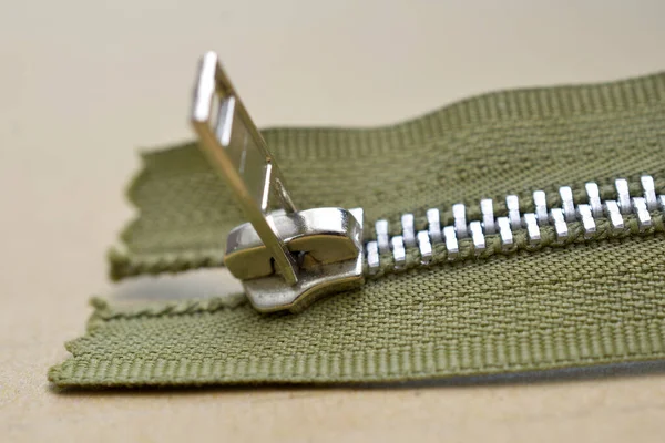 Close Image Zippers — Stock Photo, Image