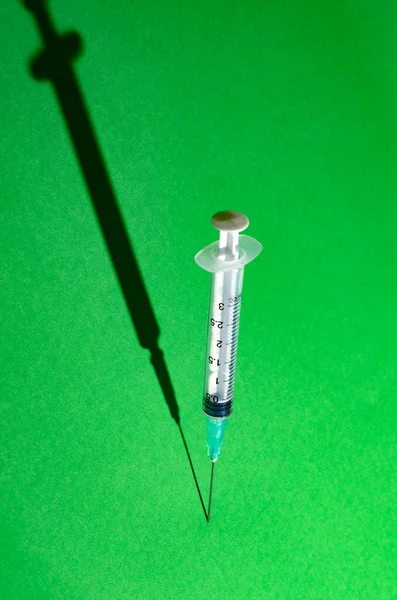 Syringe Needle Shadow — Stock Photo, Image