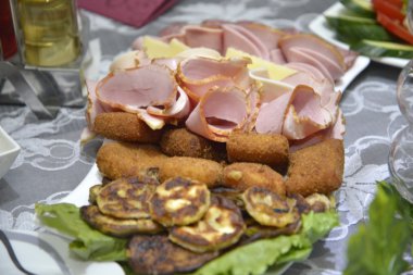 Et ve kavrulmuş sebze meze