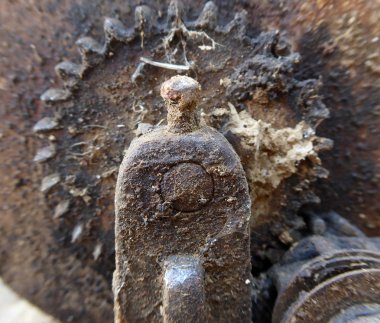 Kirli ve yağlı Dişli ve cogwheels ayarla