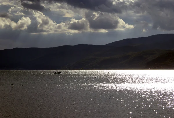 Lago Ohrid, macedónia — Fotografia de Stock