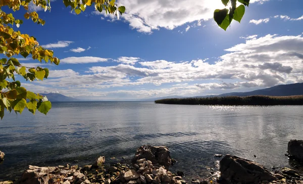 Ochridské jezero Makedonie — Stock fotografie