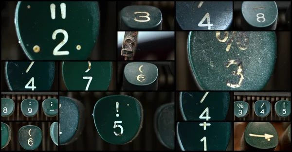 Typewriter numbers — Stock Photo, Image