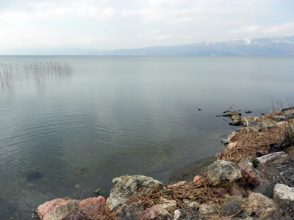 Jezero ohrid, Makedonie — Stock fotografie