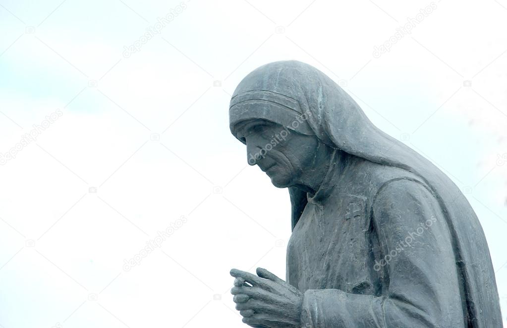 Statue of Mother Teresa in Struga,Macedonia