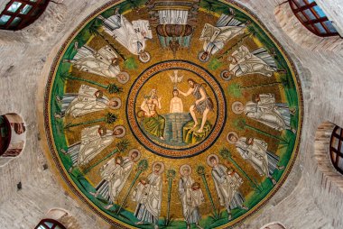 Ravenna, Italya 'daki bir mozaiklerin resmi