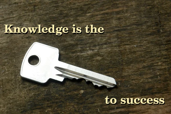 Wissen ist der Schlüssel zum Erfolg — Stockfoto