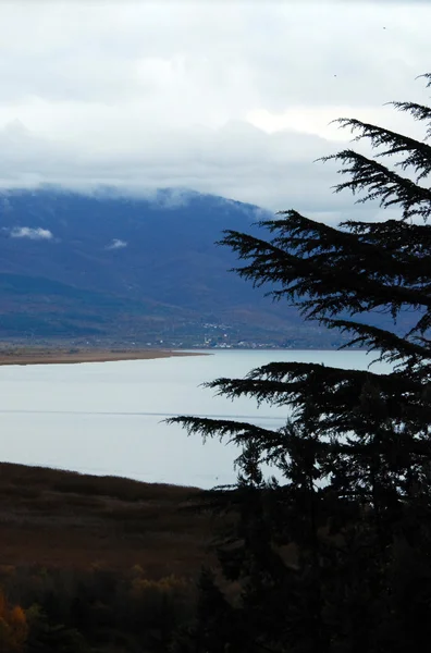 Prespanské jezero v Makedonii — Stock fotografie