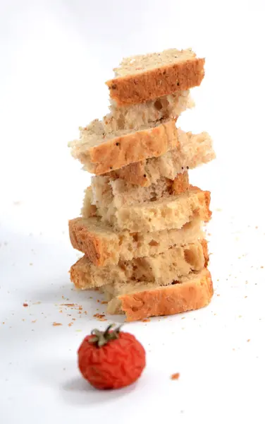 Torradas de fatias de pão — Fotografia de Stock