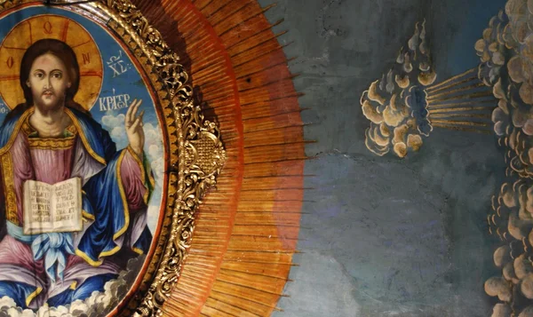 Jesucristo, fresco ortodoxo —  Fotos de Stock