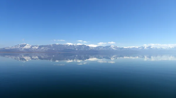 Velké jezero Prespa, Makedonie — Stock fotografie