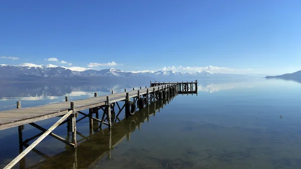 Velké jezero Prespa, Makedonie — Stock fotografie