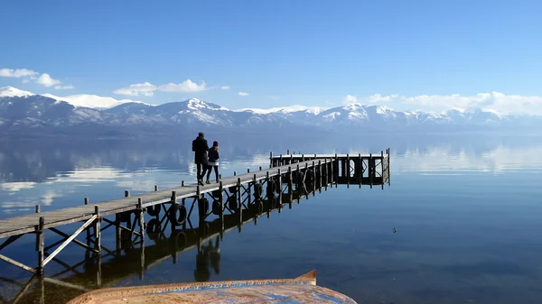 Gran lago Prespa, Macedonia — Foto de Stock