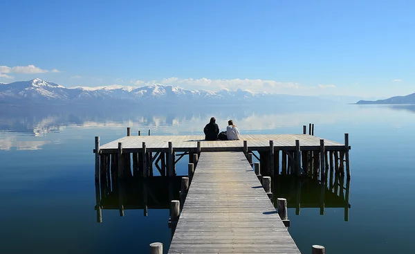 Großer See Prespa, Mazedonien — Stockfoto