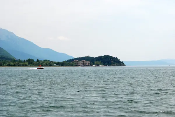 Jezero Ohrid, Makedonie — Stock fotografie