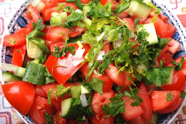 Frischer Tomatensalat — Stockfoto