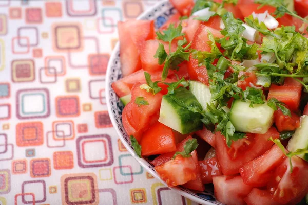 Fresh tomato salad — Stock Photo, Image