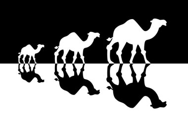 Develer, seyahat kavramı kervanı
