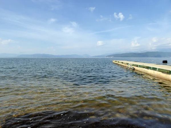 Lago Prespa, Macedónia — Fotografia de Stock