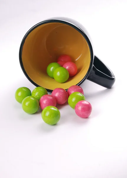 Red and greem bubble gum — Stock Photo, Image