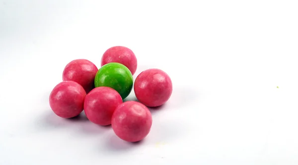 Chewing-gum rouge et vert — Photo