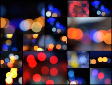 Kolaj bokeh arka planlar