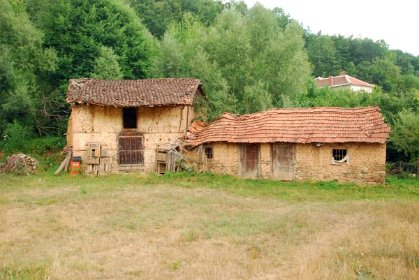 Makedonská vesnice dům — Stock fotografie