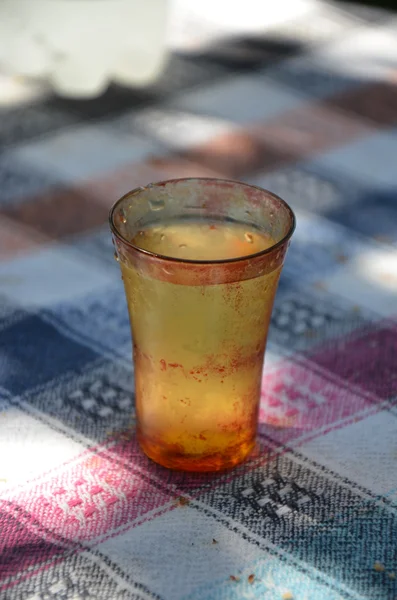 Zolta, gelber kalter Rakia aus Mazedonien — Stockfoto