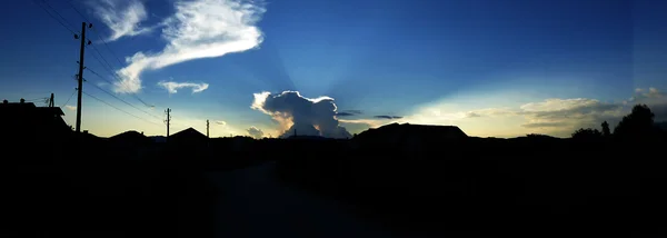 Sunset clouds, image — Stock Photo, Image