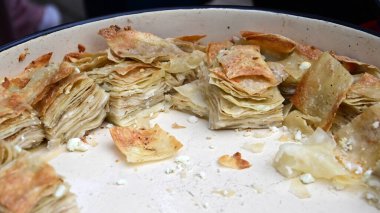 Pipulitza servis edilir. Geleneksel Macar yemekleri..