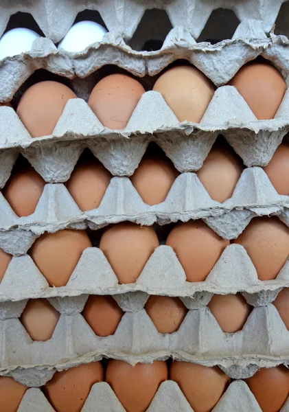 Eggs in a market — Stock Photo, Image