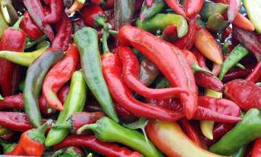 Paprika bir çiftçi pazarda Satılık